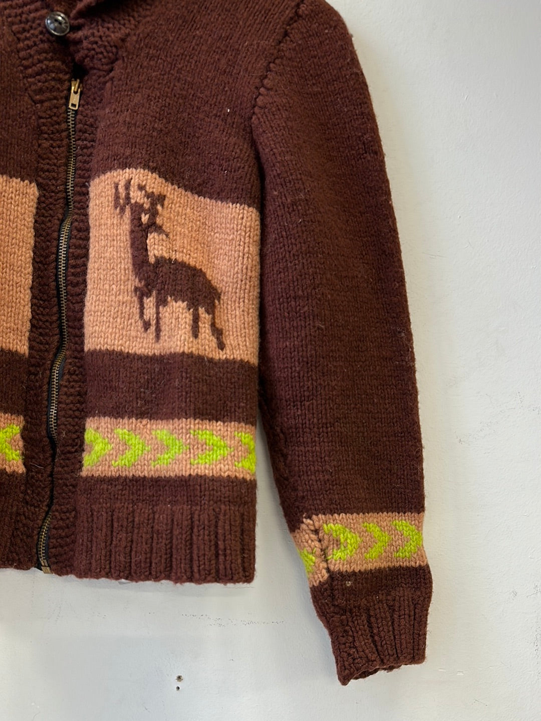 1950s/'60s Deer Cowichan Sweater
