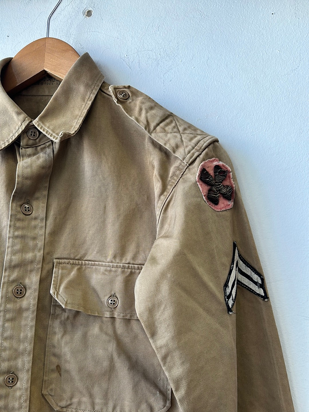 1964 Military Officers Patched Shirt