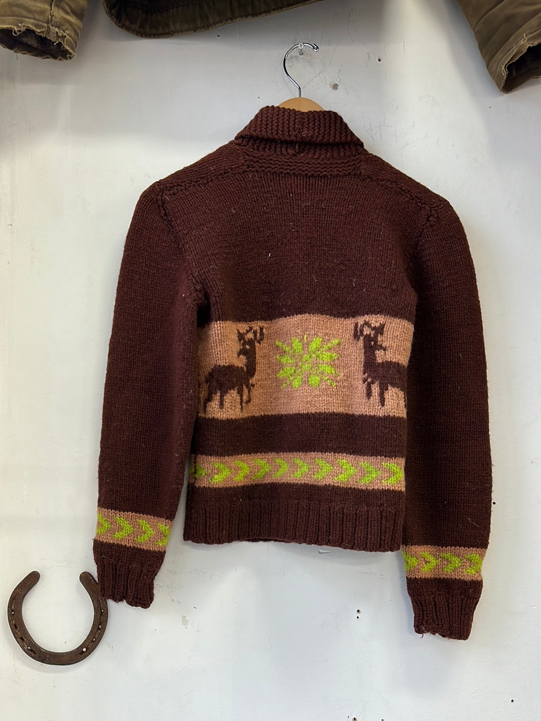1950s/'60s Deer Cowichan Sweater