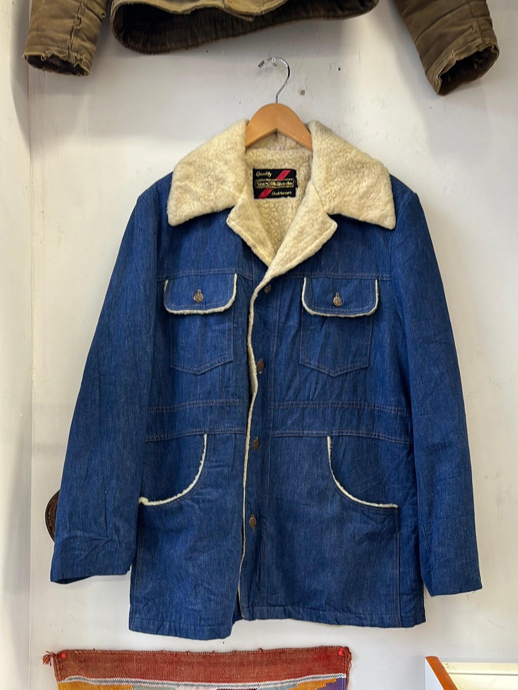 1970 Sears Shearling Denim Jacket