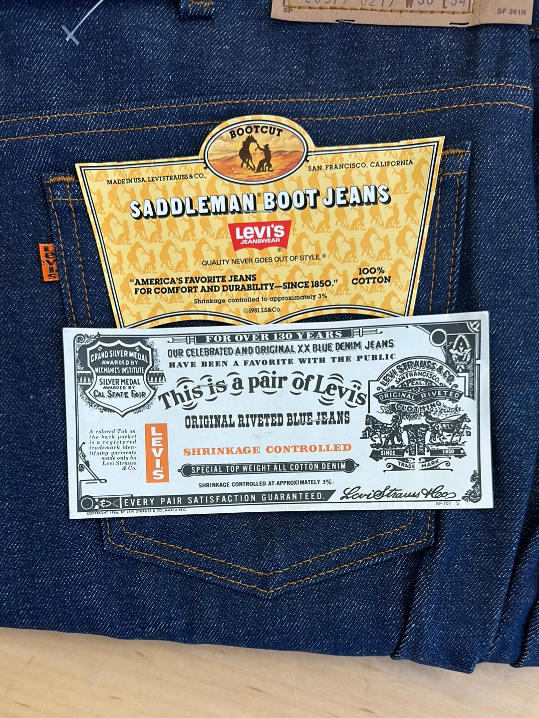 1980s Deadstock Levi’s 517 Marked 38×34 -