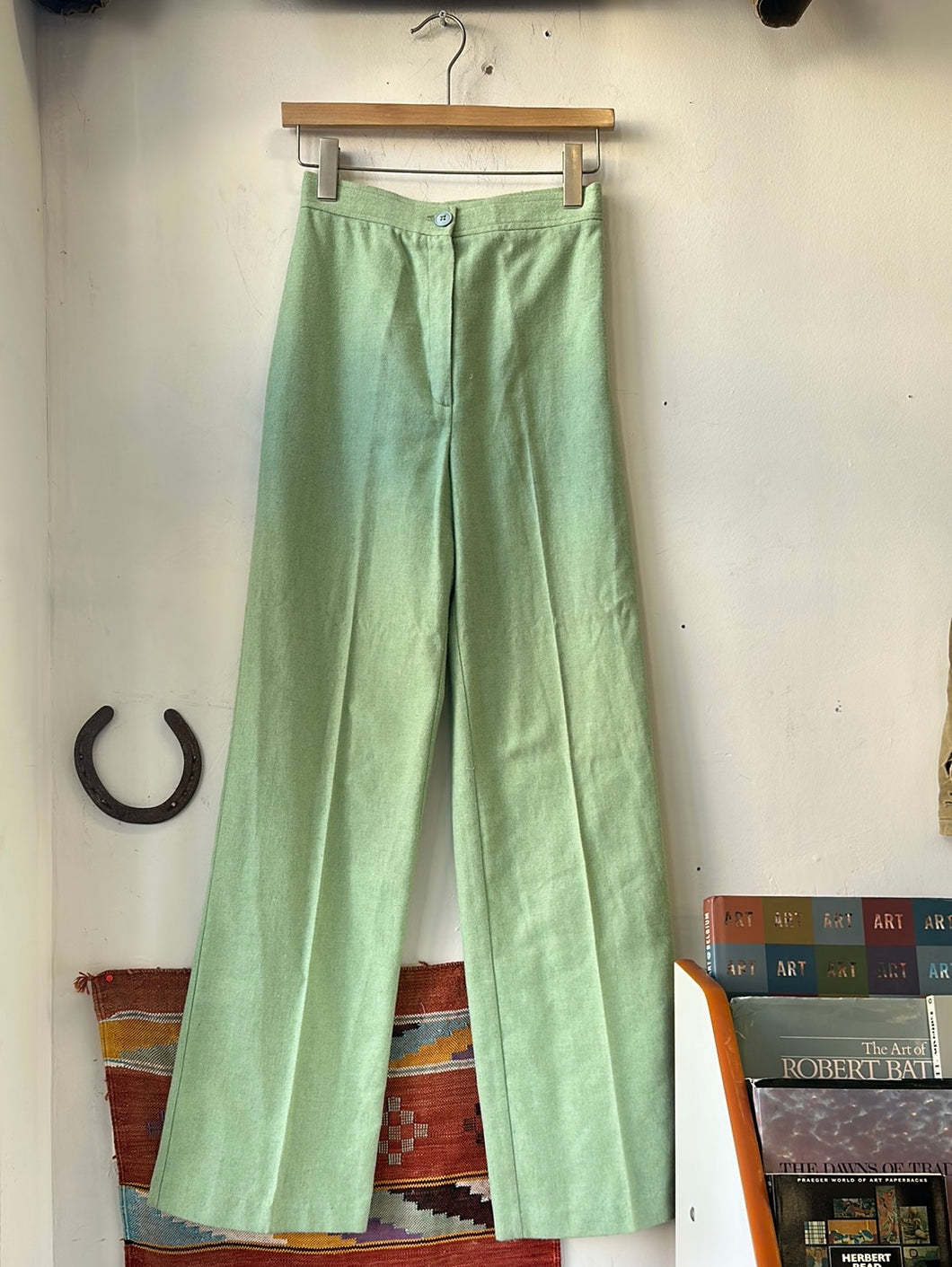 1970s High Waisted Flare Trousers