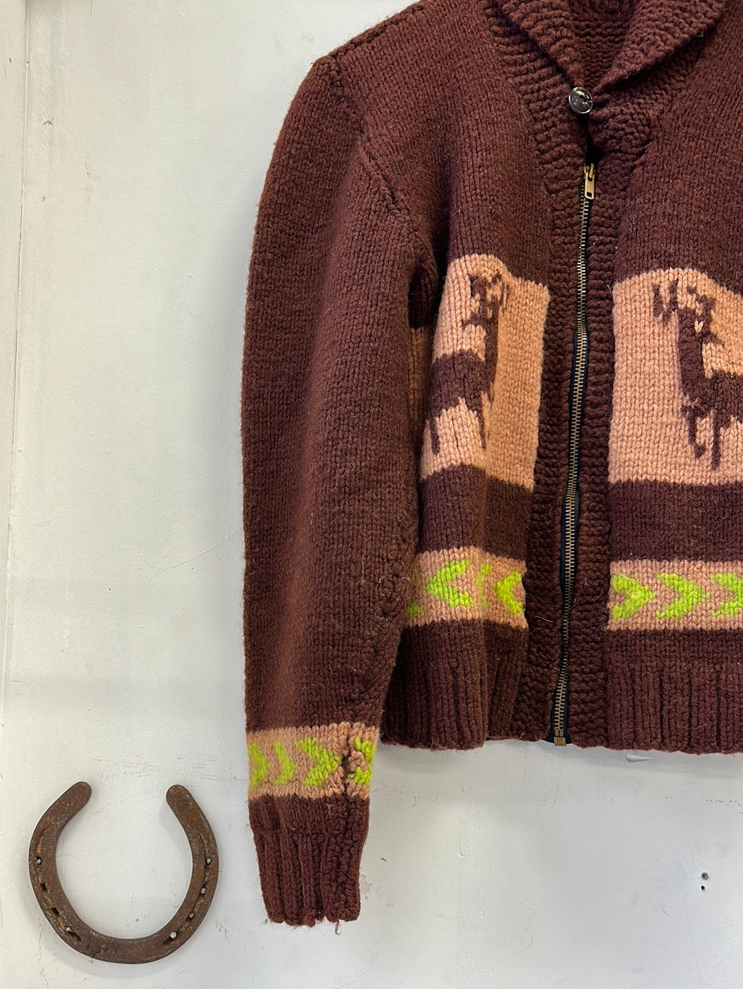 1950s/'60s Deer Cowichan Sweater