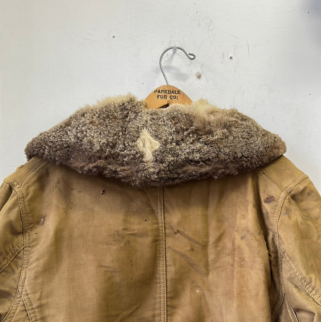 1940s Shearling Mackinaw Jacket - 42/44