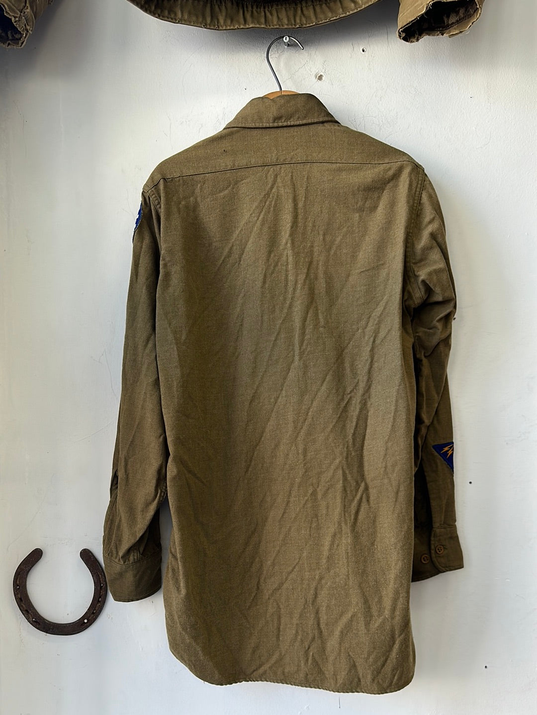 1940s Military Uniform Wool Shirt