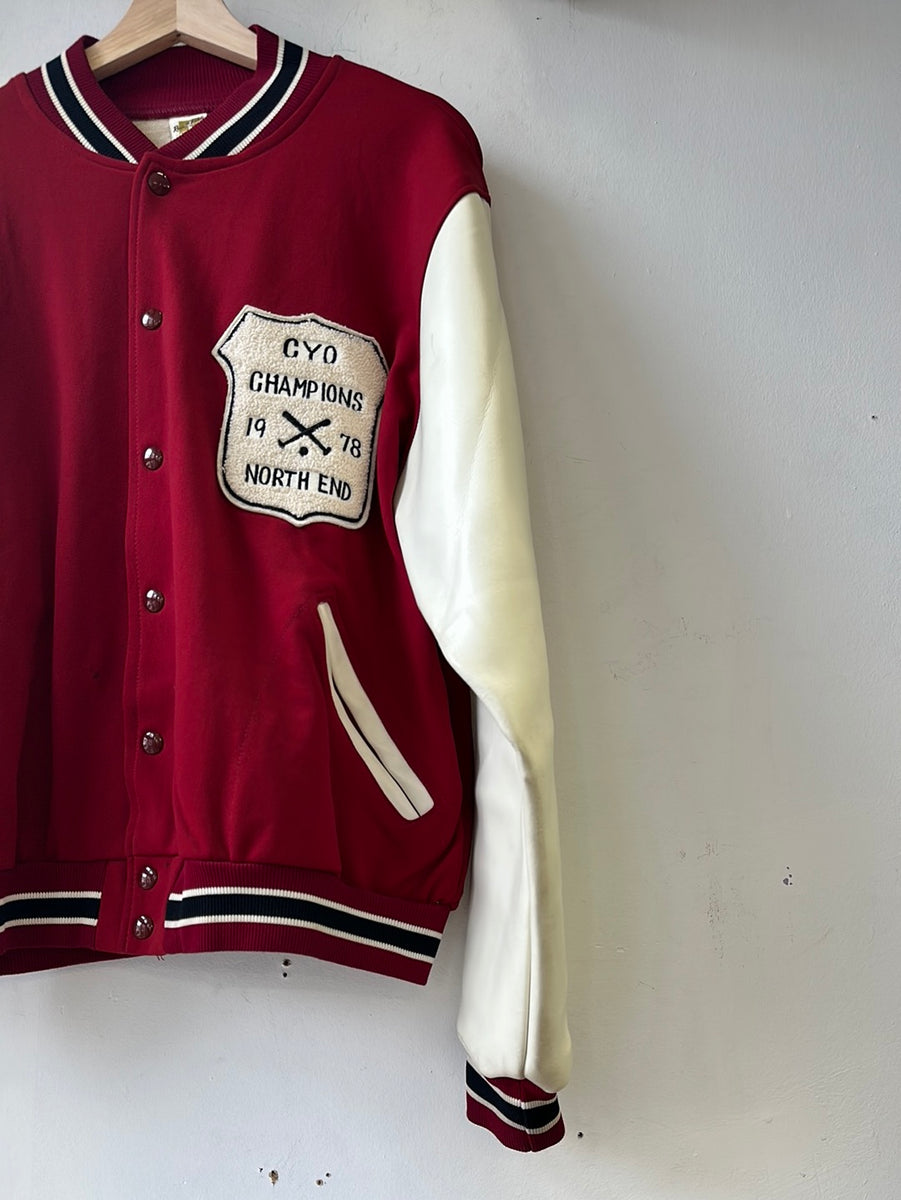 1978 Russell Athletic Letterman Jacket “CYO Champions” Coffee and
