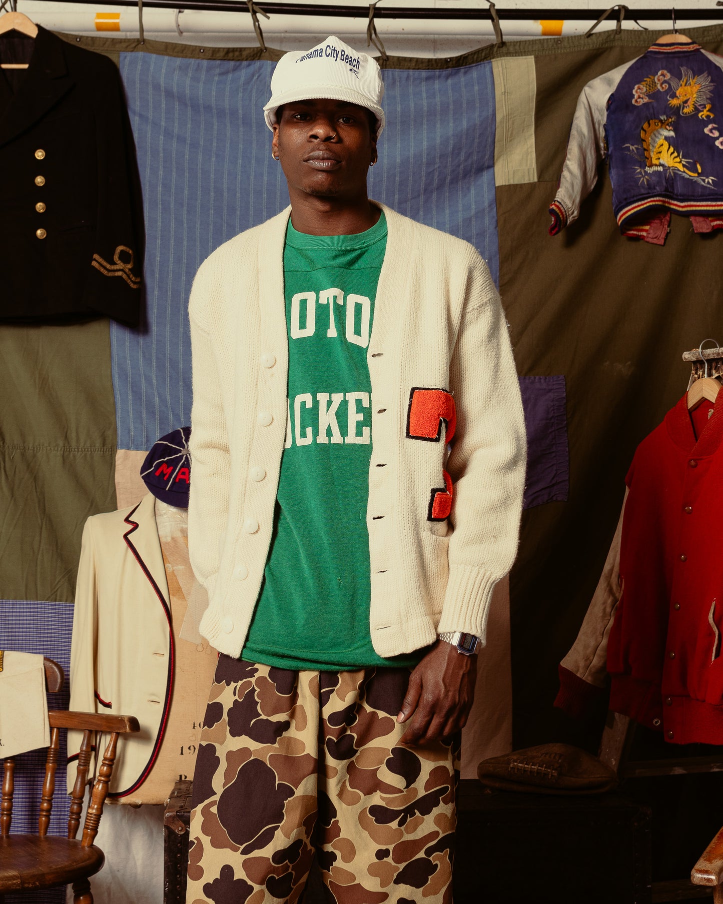 1960s Collegiate Wool Cardigan