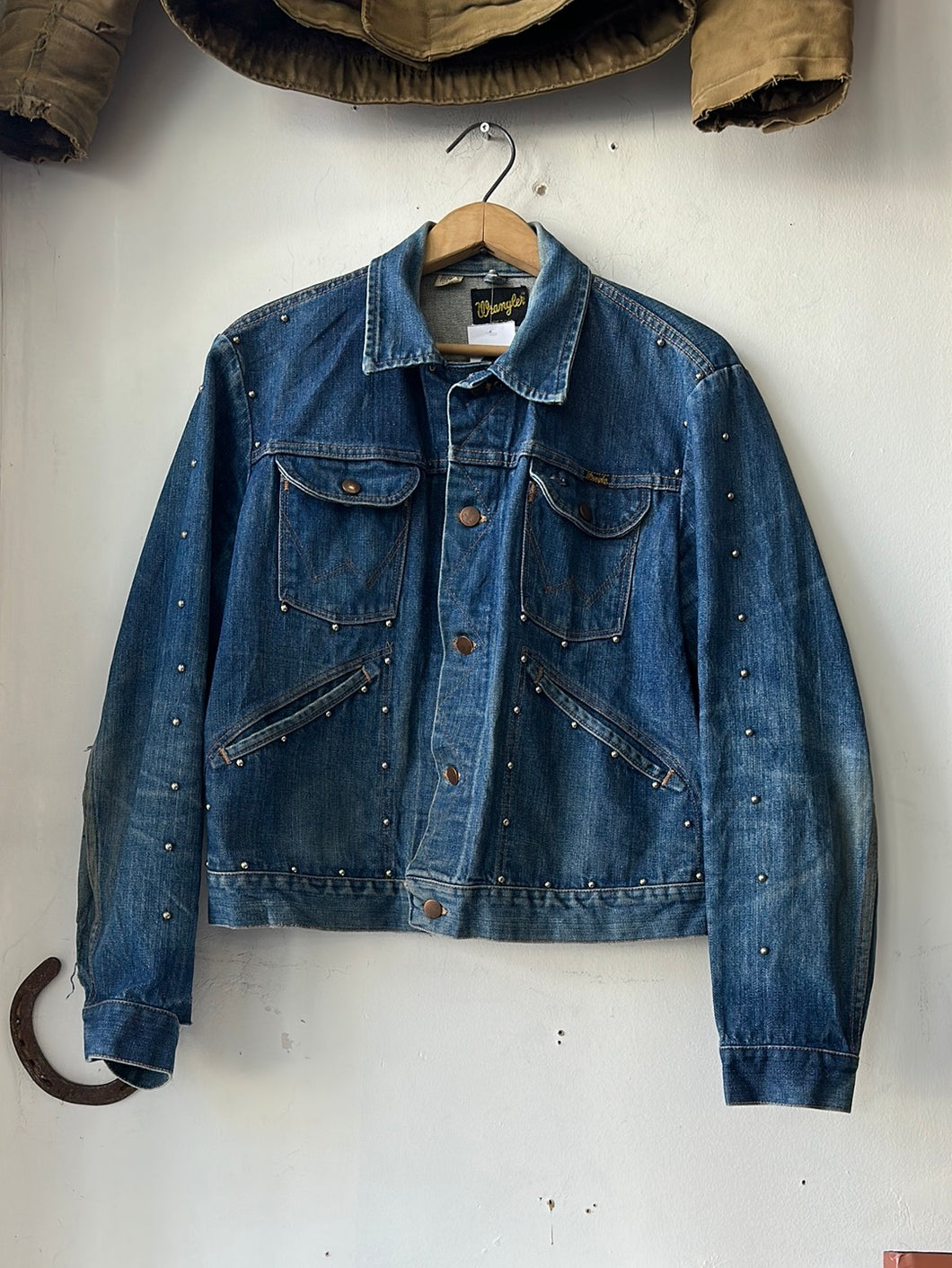 1970s Wrangler Patched and Studded Denim Jacket