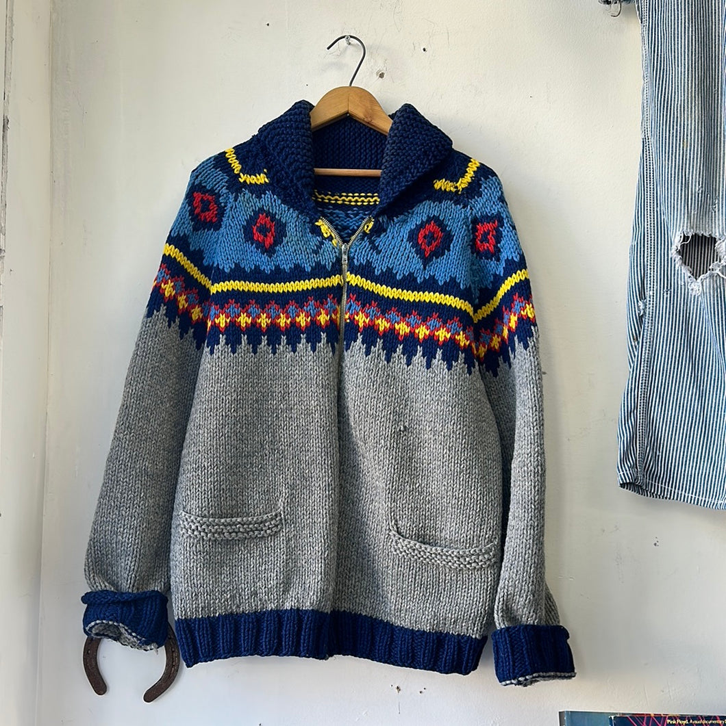 1960s Norwegian Style Cowichan Sweater