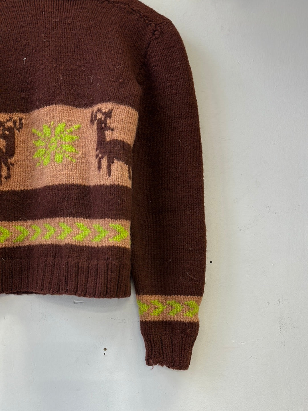 1950s/'60s Deer Cowichan Sweater