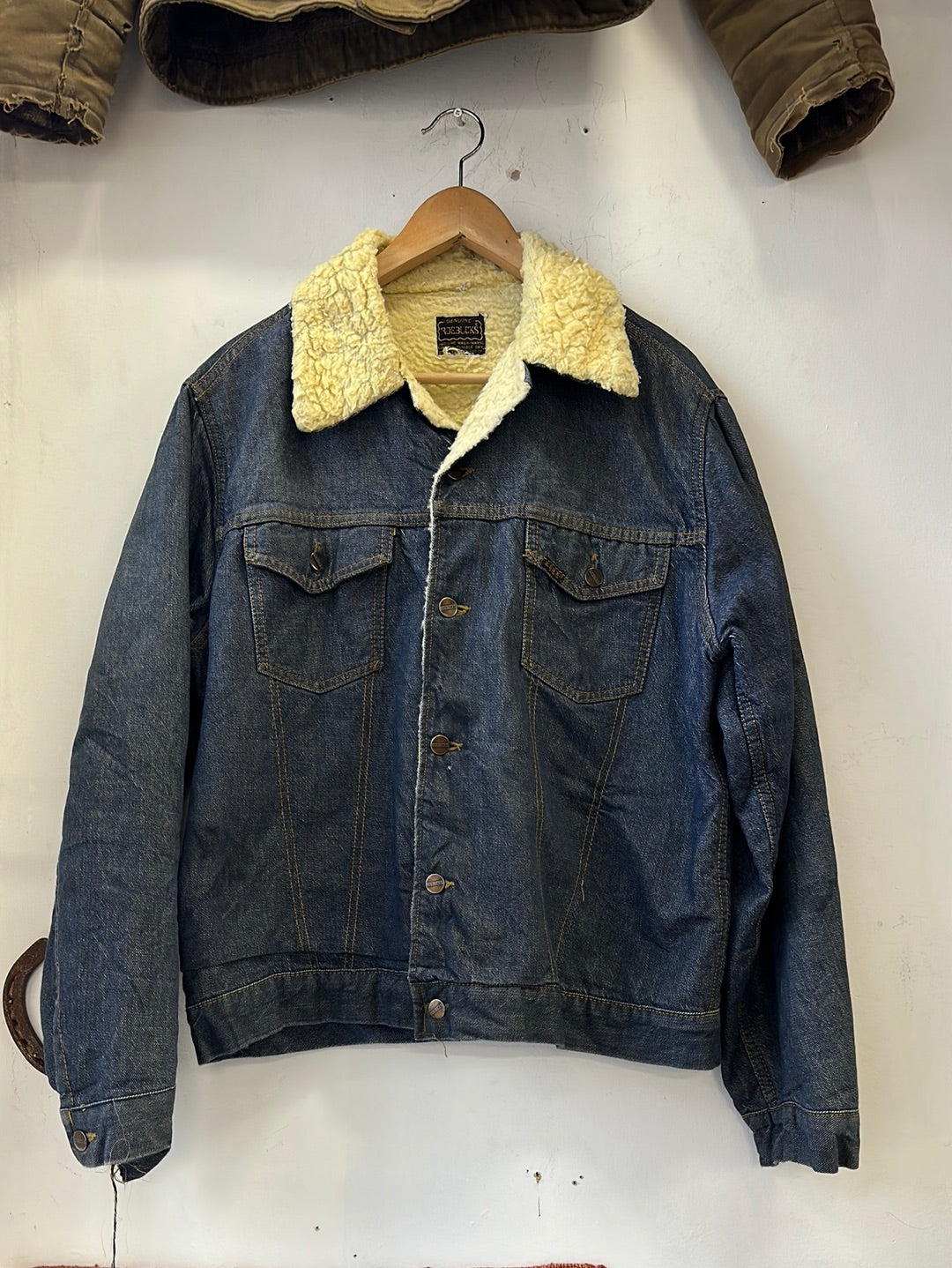 1960s Sears Roebucks Shearling Denim