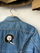 Load image into Gallery viewer, 1970s Wrangler Patched and Studded Denim Jacket
