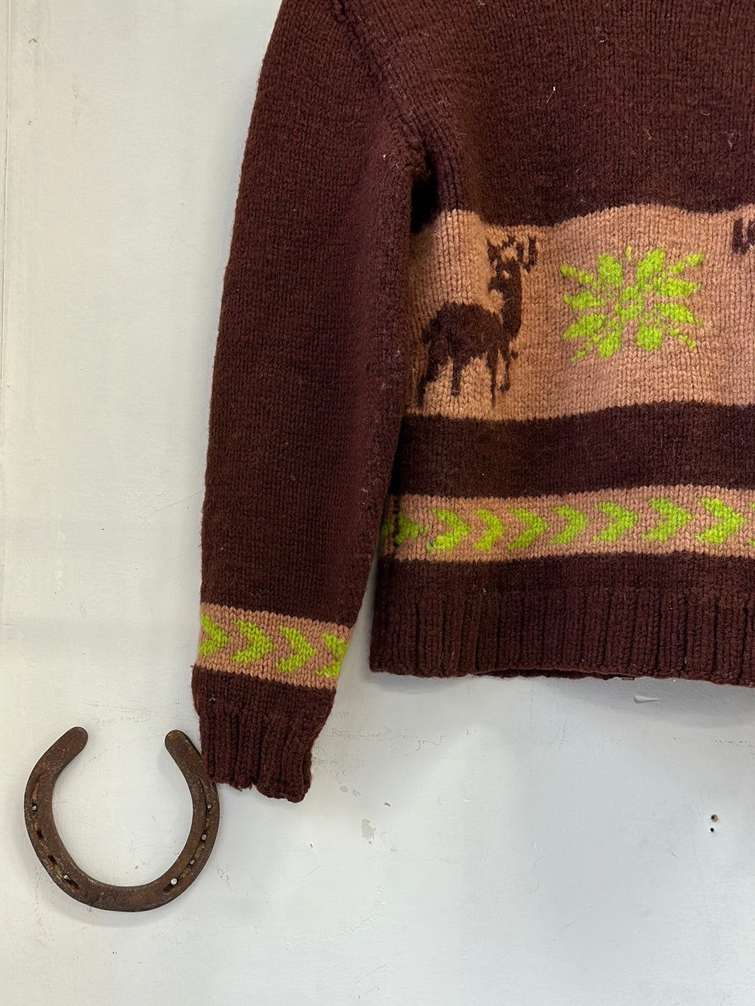 1950s/'60s Deer Cowichan Sweater
