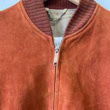 Load image into Gallery viewer, 1960s Suede Leather Bomber Jacket
