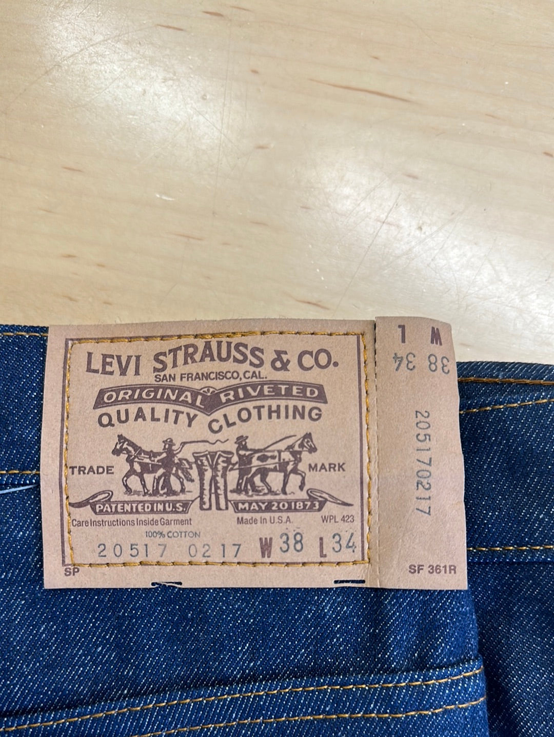 1980s Deadstock Levi’s 517 Marked 38×34 -