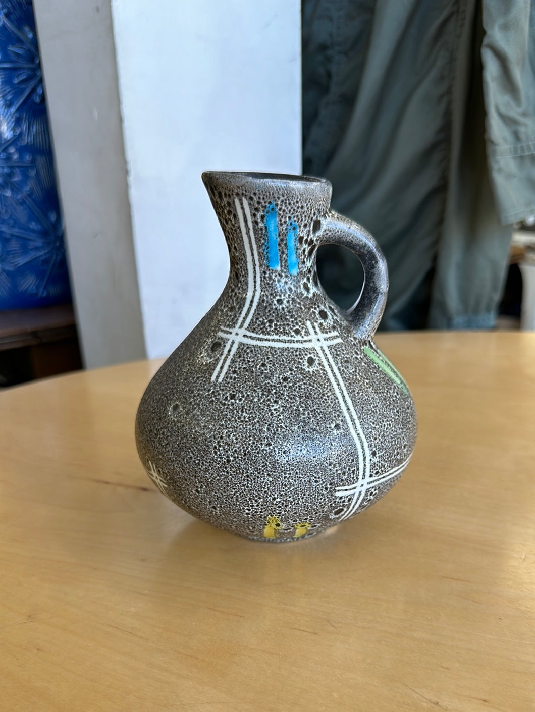 1950s Fohr Keramik Vase with Handle