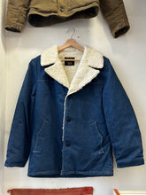 Load image into Gallery viewer, 1980s Ely Shearling Denim Coat

