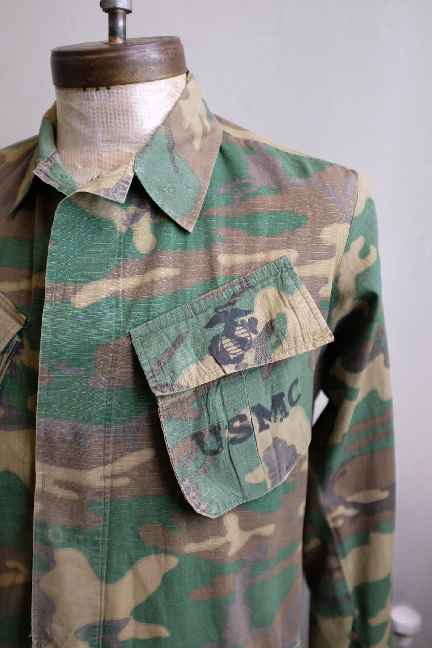 1970 USMC Woodland Ripstop Jungle Jacket - Small Regular