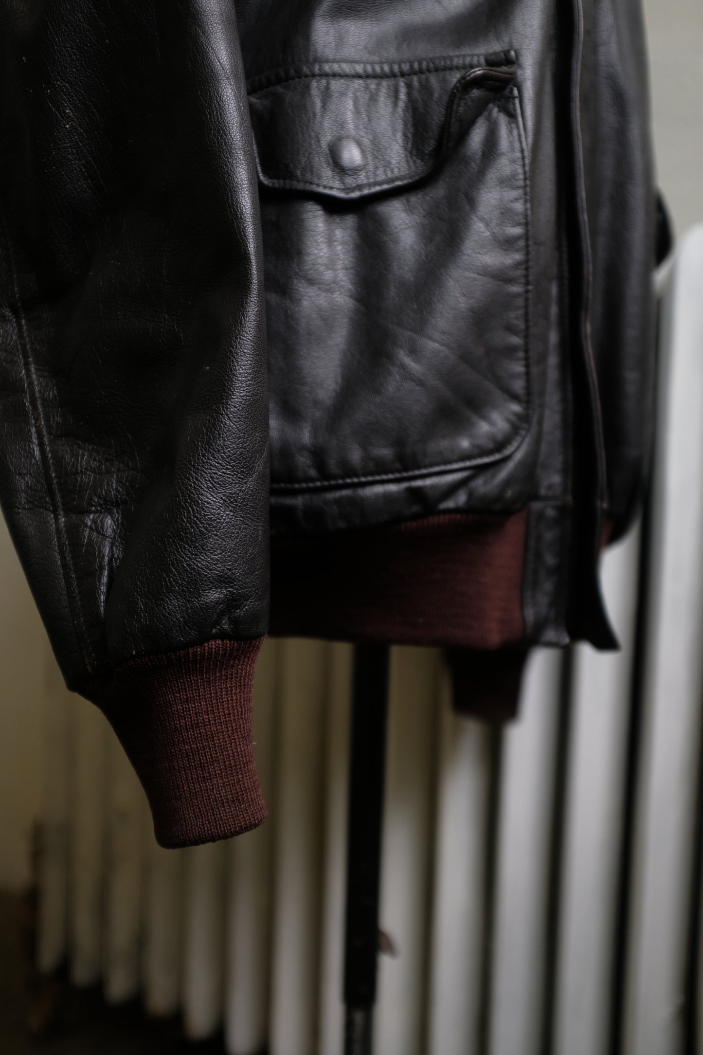1980s A-2 Leather Flight Jacket