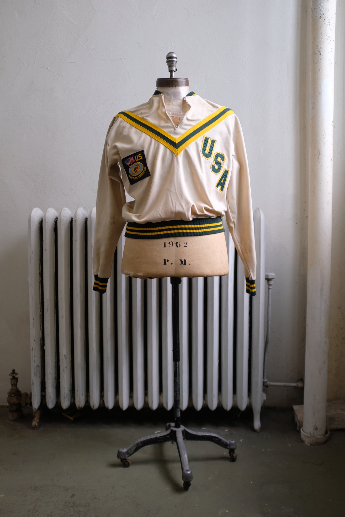 1960s Army Wrestling Warmup Top