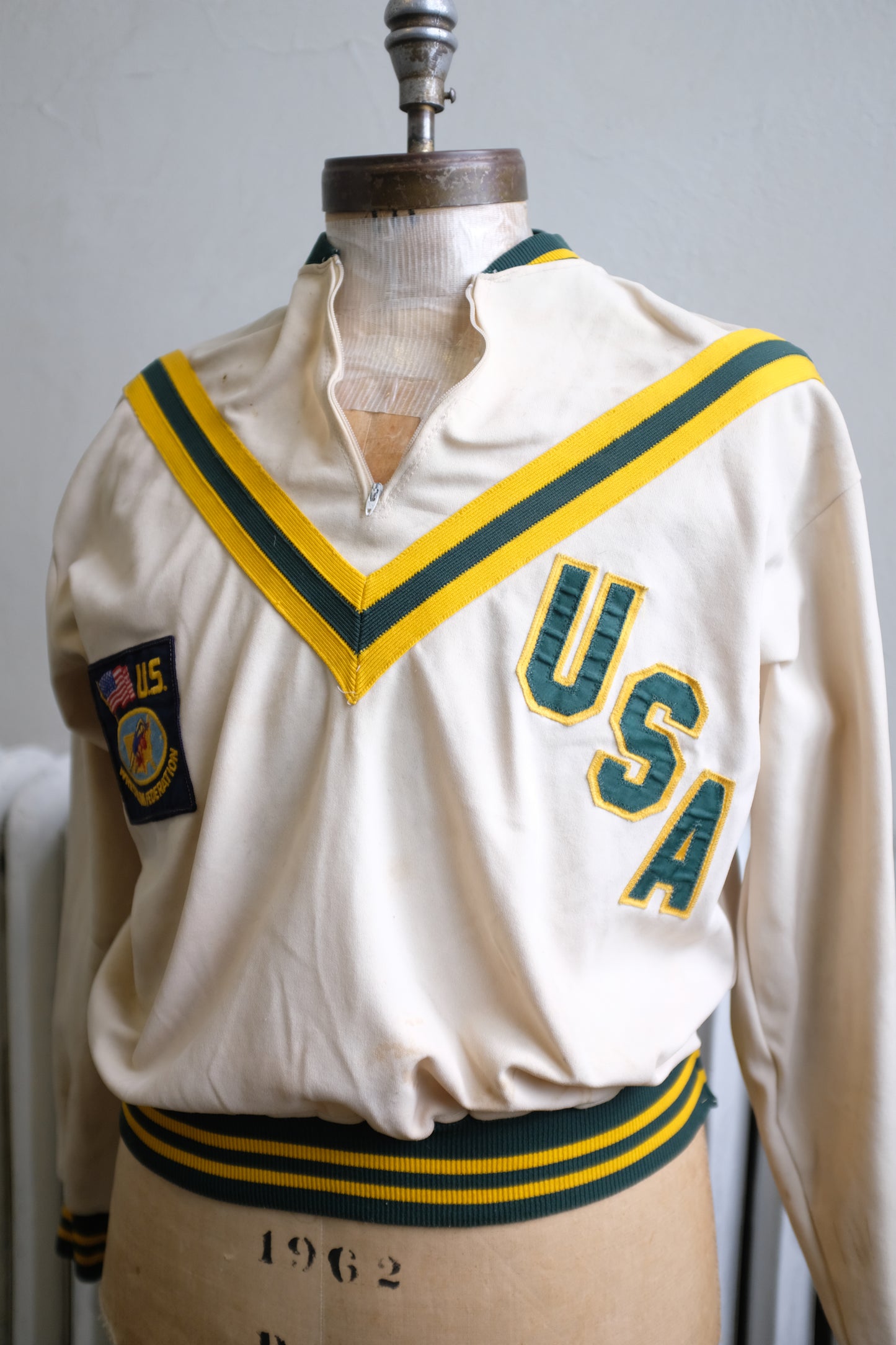 1960s Army Wrestling Warmup Top