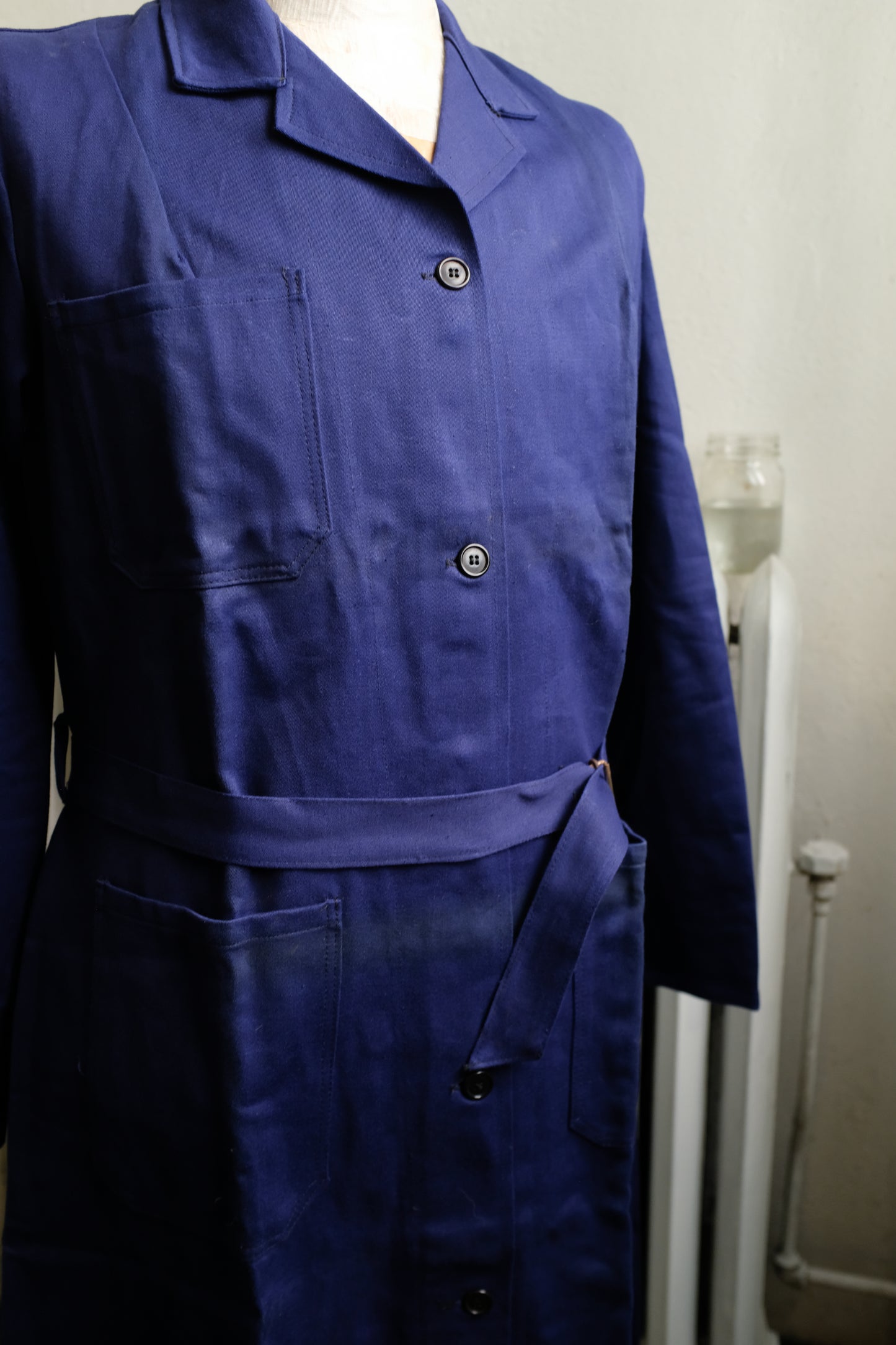 1960s French Workwear Shop Coat