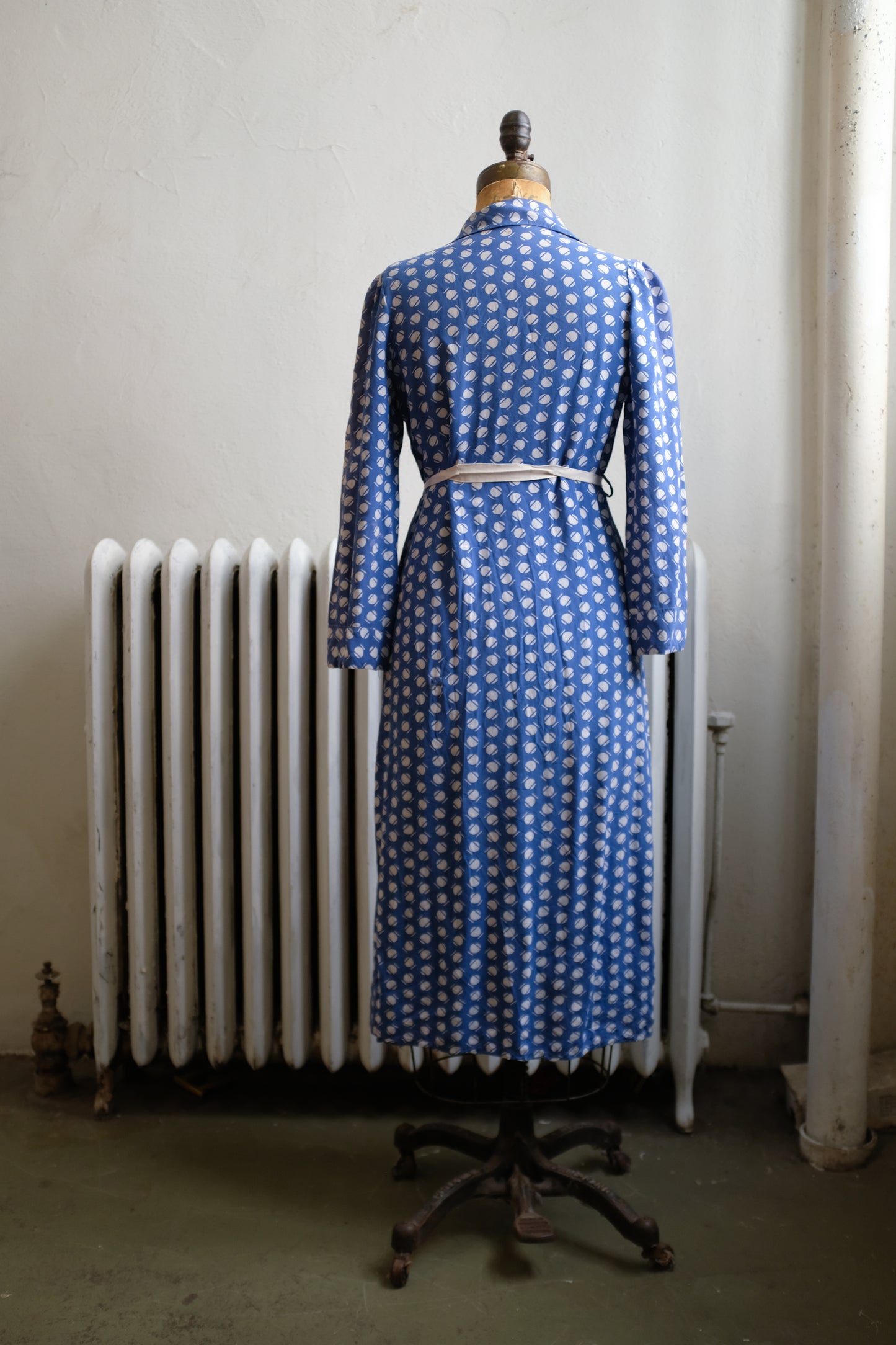 1940s Silk Wrap Dress