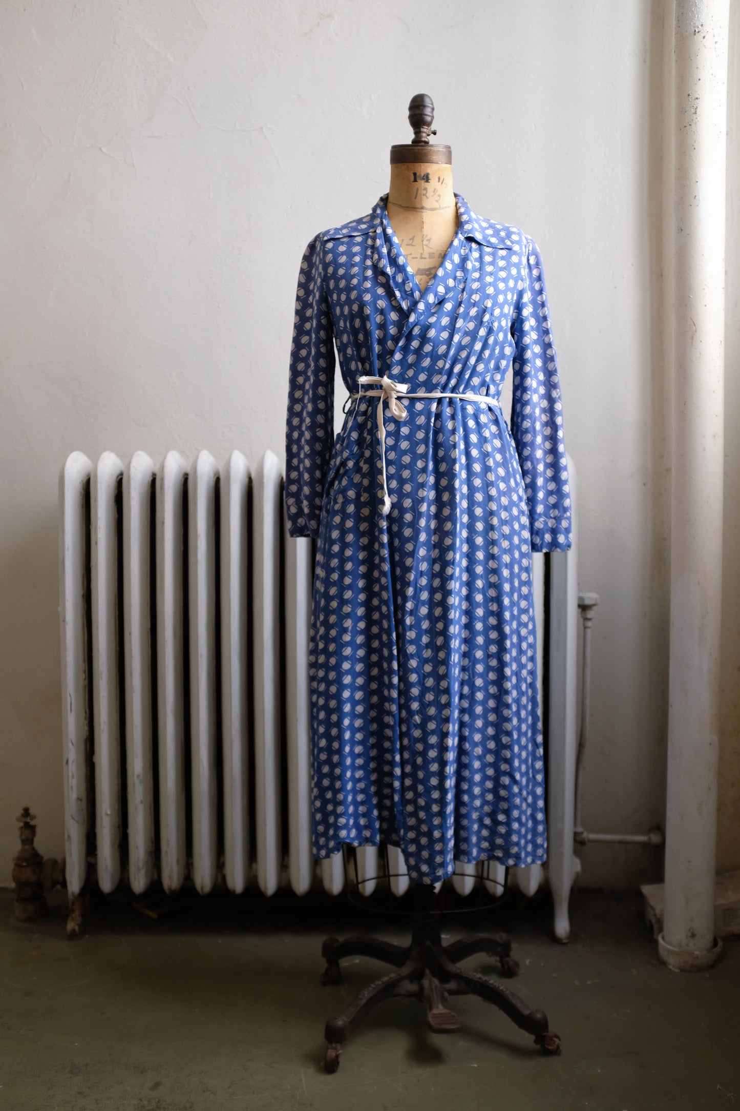 1940s Silk Wrap Dress