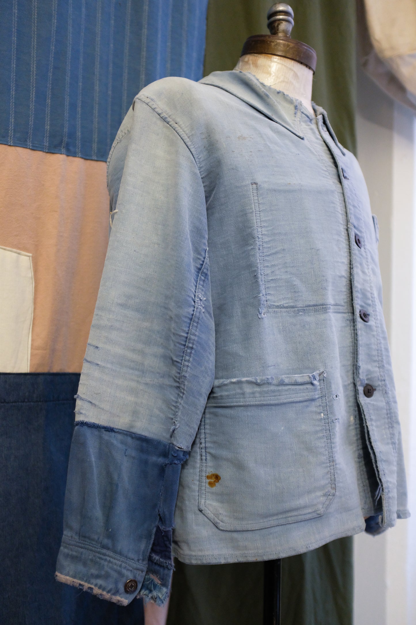 1940s French Moleskin Chore Coat