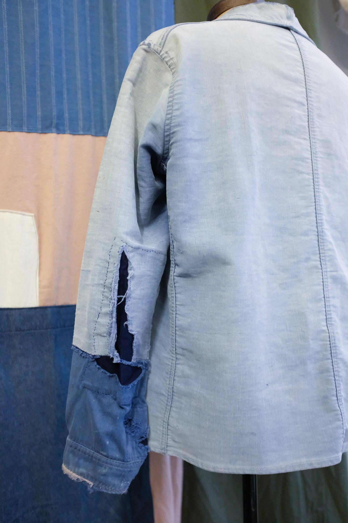 1940s French Moleskin Chore Coat