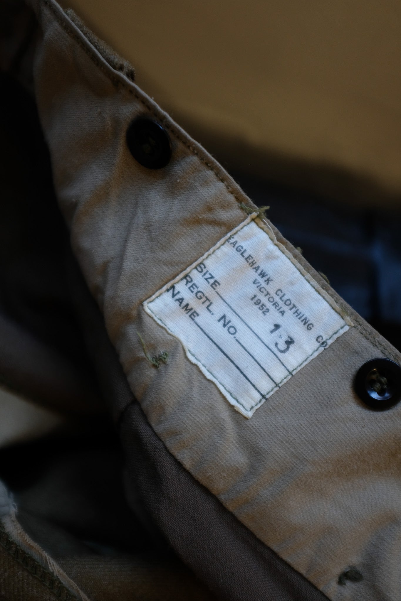 1952 Australian Military Wool Trousers - Size 32