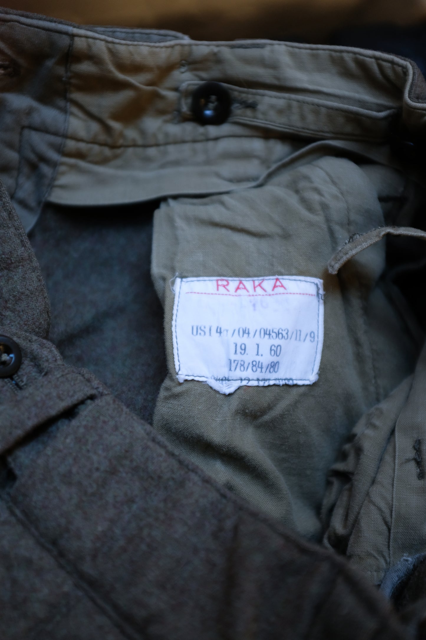 1960s German Military Wool Trousers - Size 28-30