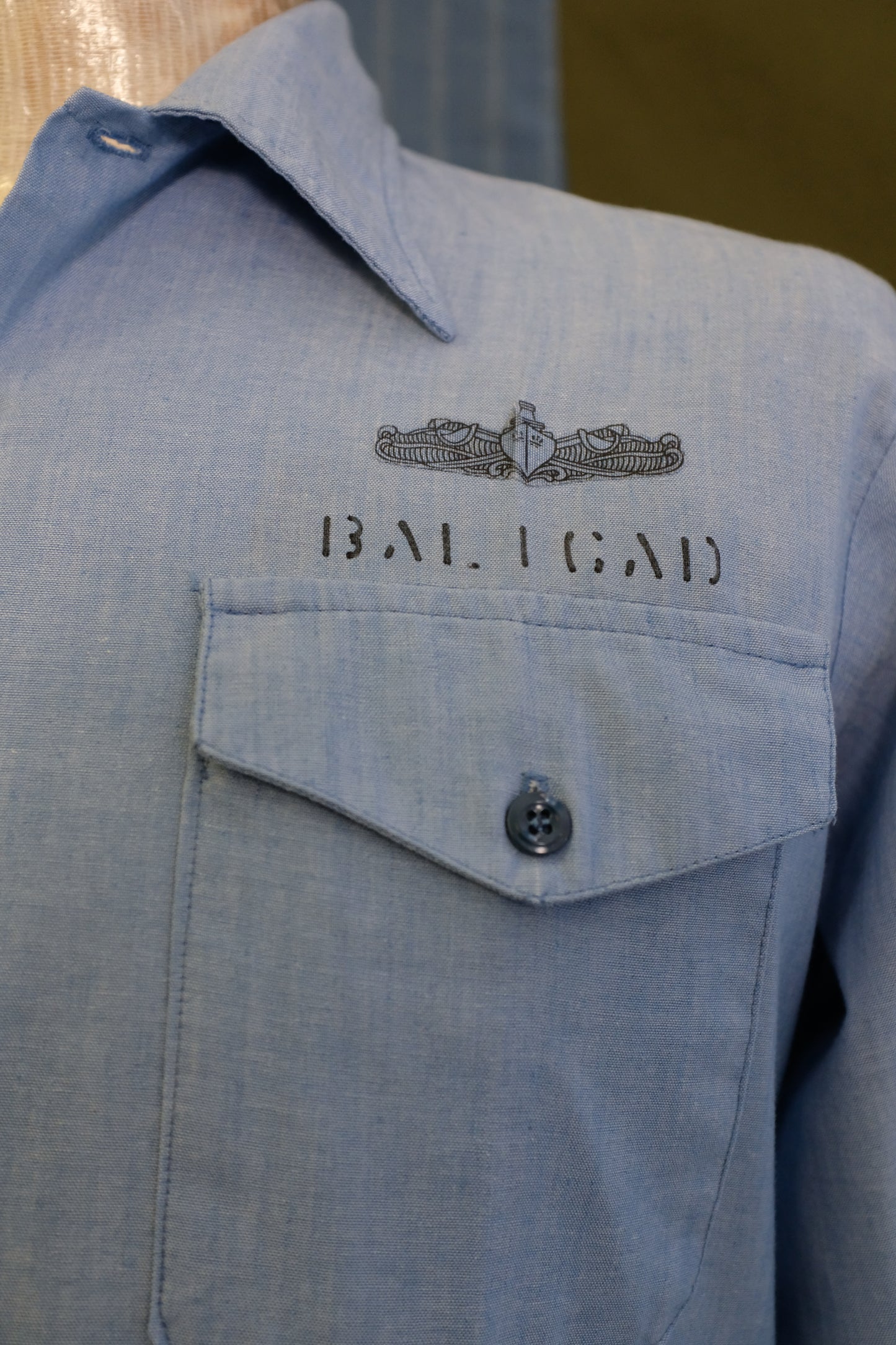 1970s US Navy Chambray Long Sleeve