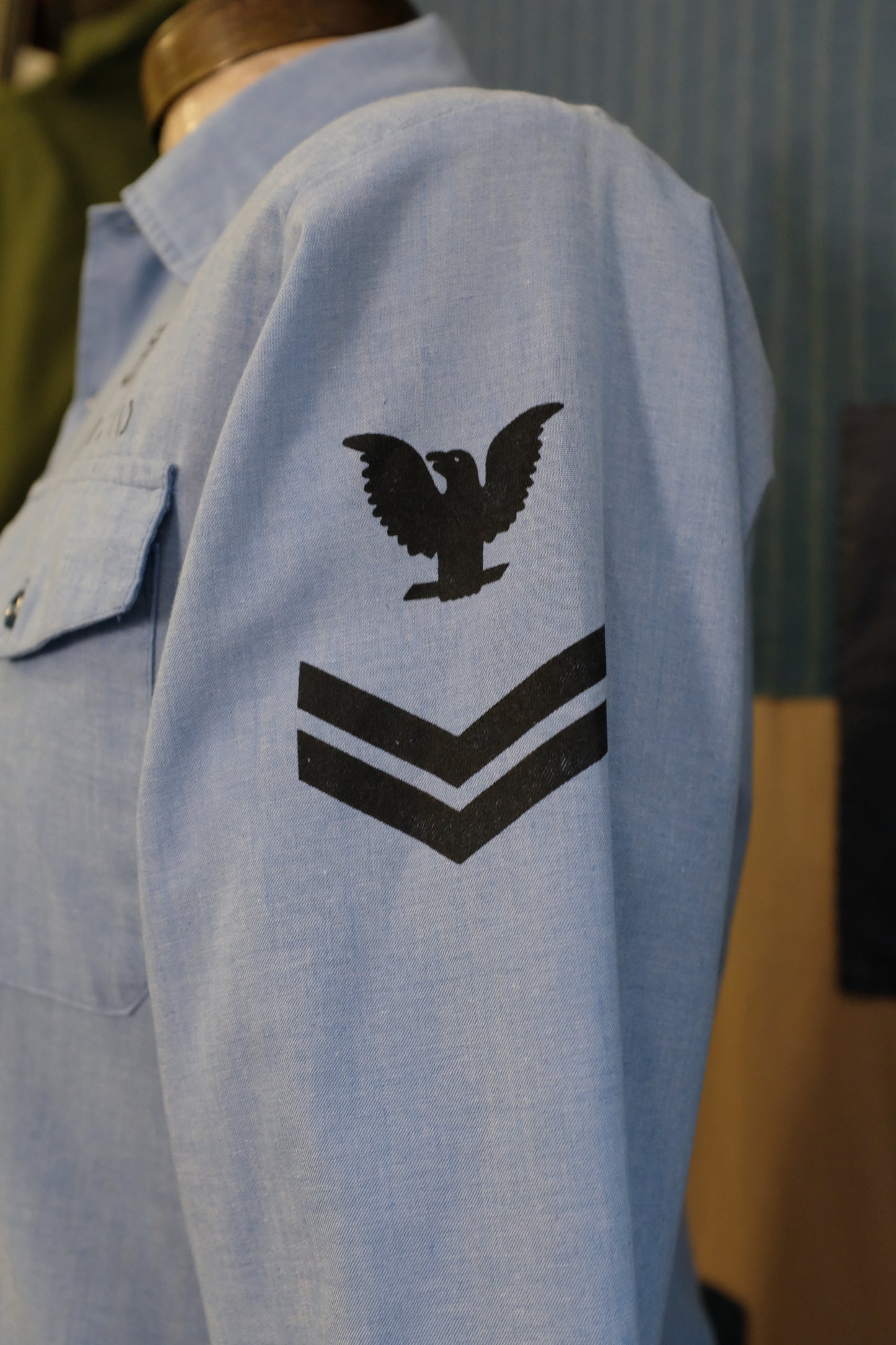 1970s US Navy Chambray Long Sleeve