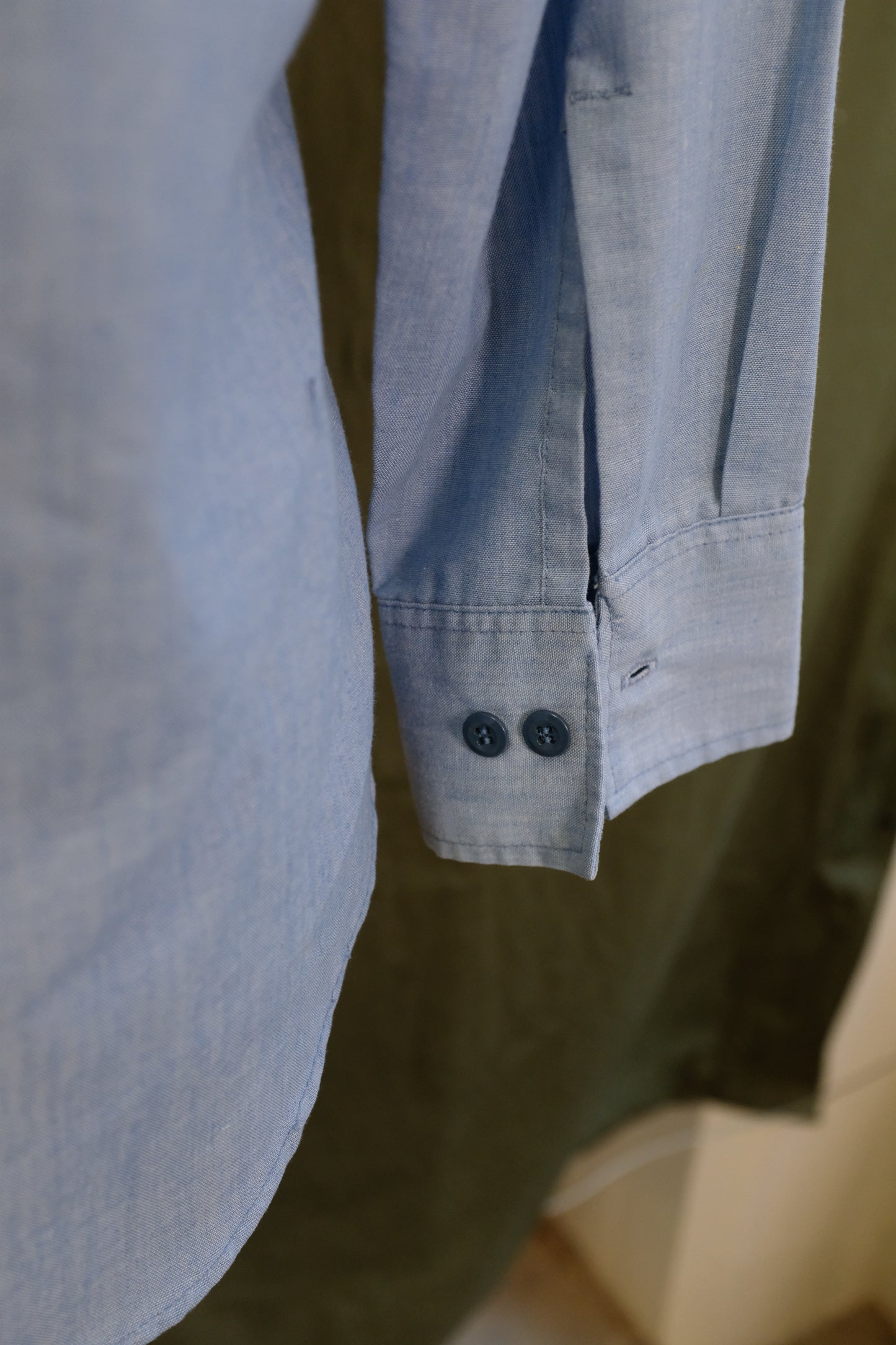 1970s US Navy Chambray Long Sleeve