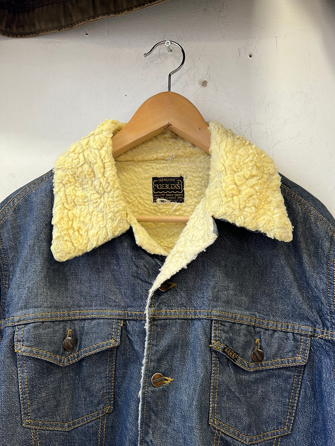 1960s Sears Roebucks Shearling Denim