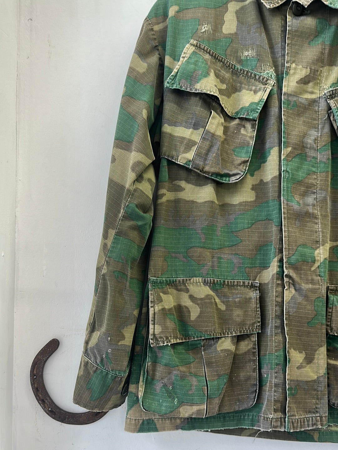 1960s US Woodland Ripstop Jungle Jacket - Small Short
