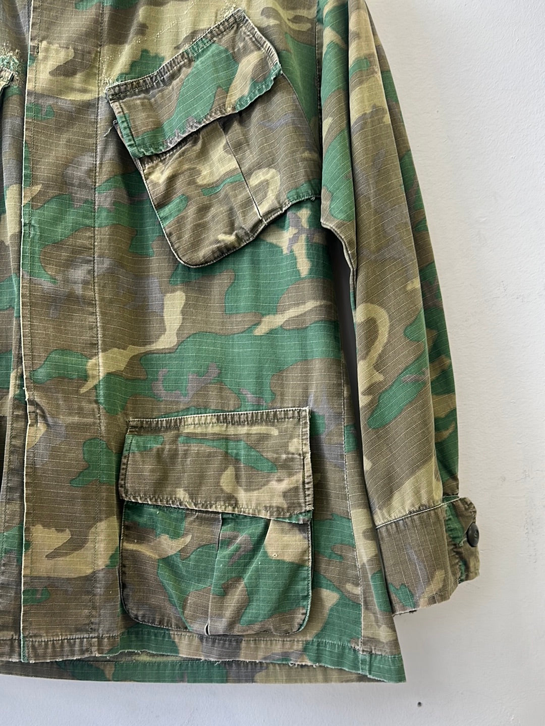 1960s US Woodland Ripstop Jungle Jacket - Small Short