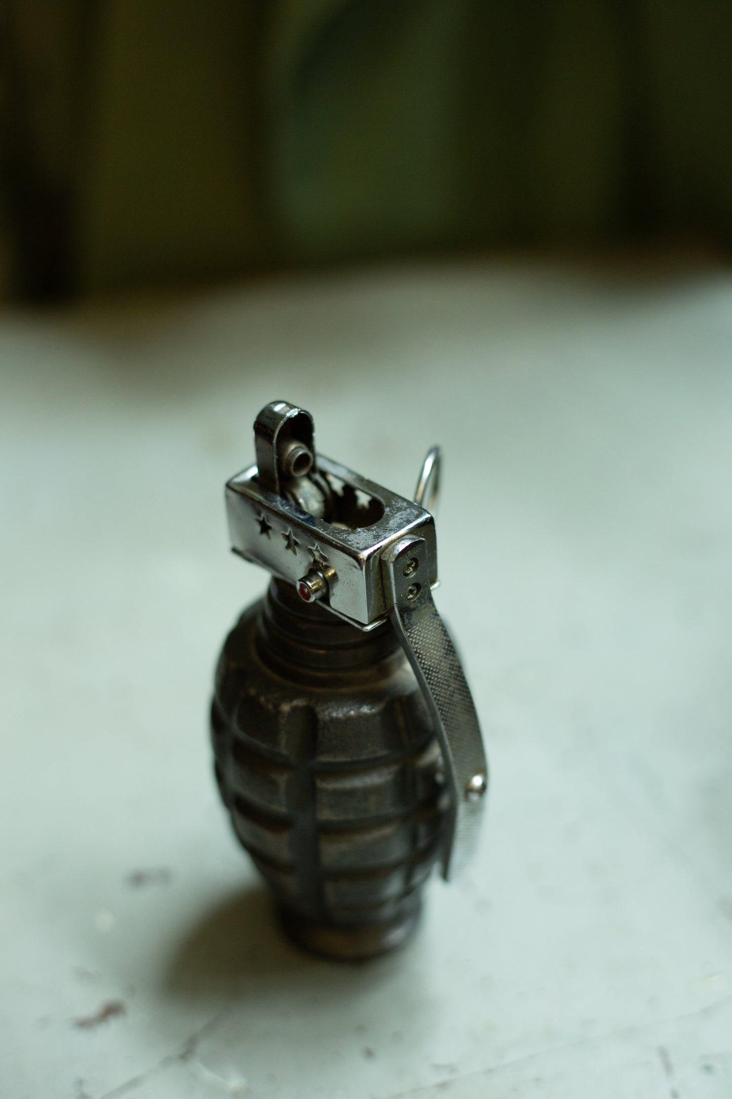 1950s P.G.L. Combat Grenade Desk Lighter