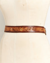 Load image into Gallery viewer, Flower Leather Belt

