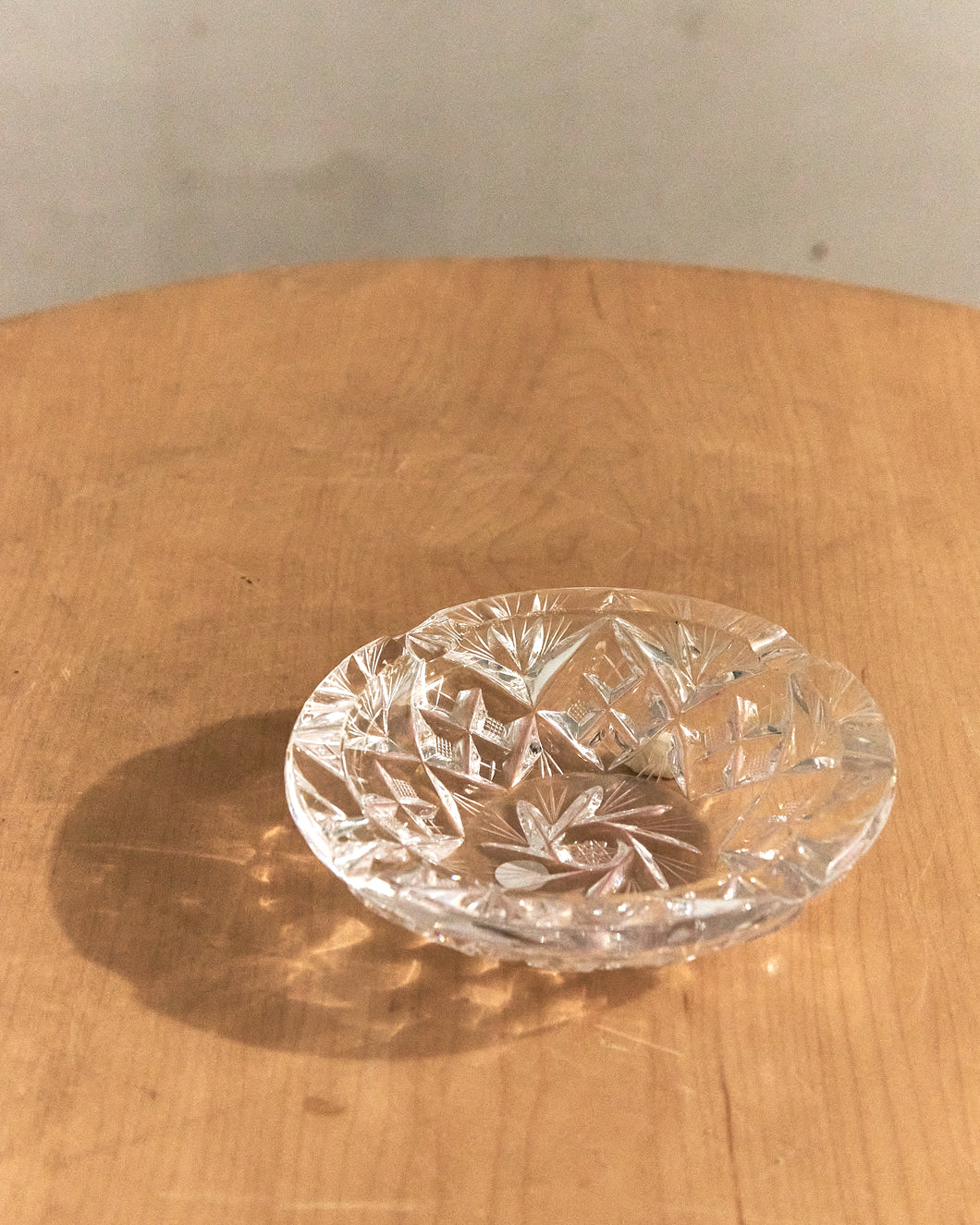 Etched Glass Ashtray