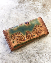 Load image into Gallery viewer, Tooled Mushroom Leather Wallet
