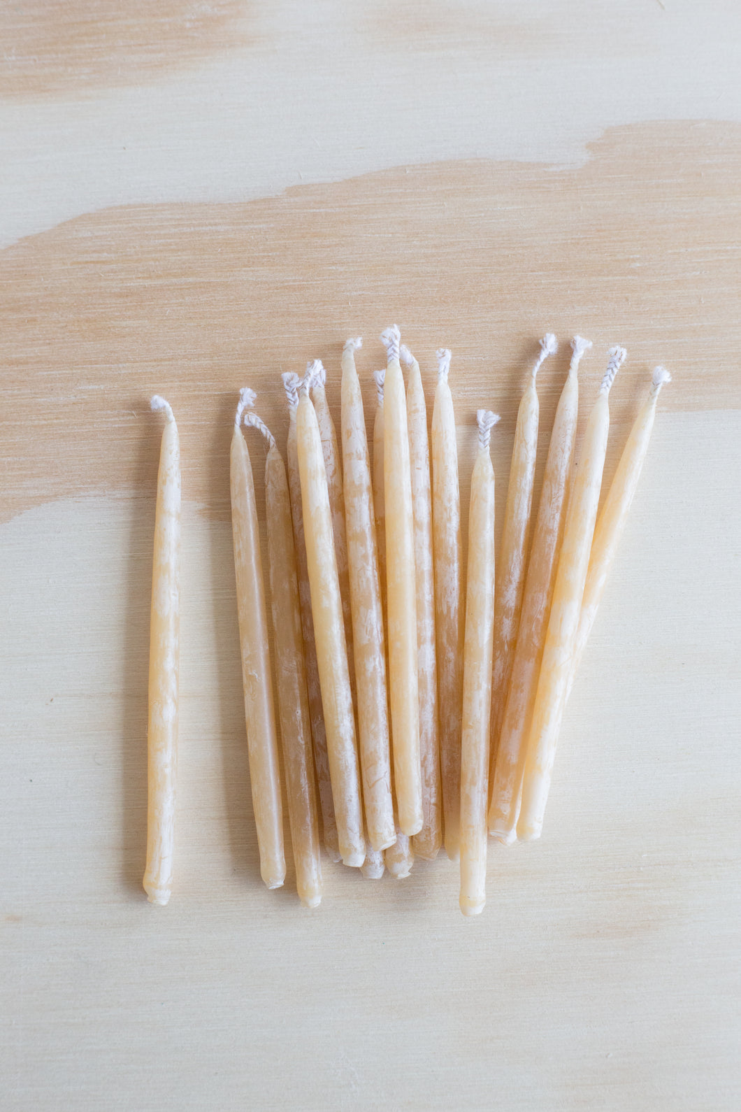 Beeswax Birthday Candles - 3 Colors Available