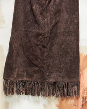 Load image into Gallery viewer, 1980s Country Shop Suede Fringe Skirt
