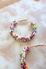 Load image into Gallery viewer, Wire Wrapped Colourful Hoops
