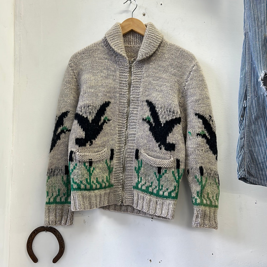 1960s  Geese Cowichan Sweater