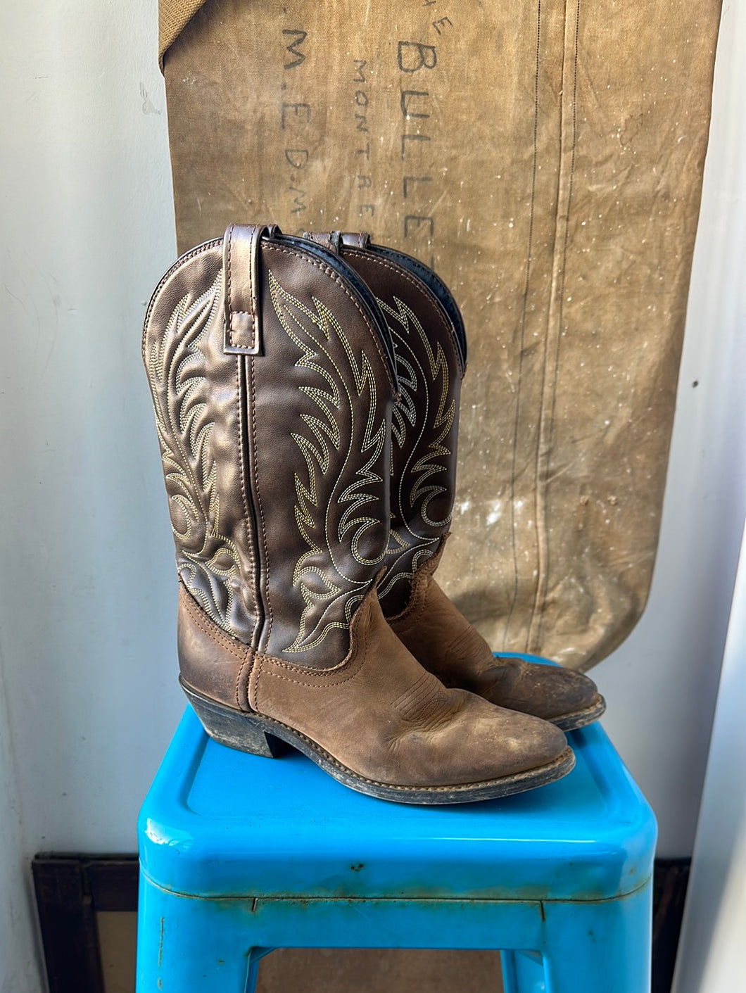 Laredo Cowboy Boots - Brown - Size 7 W