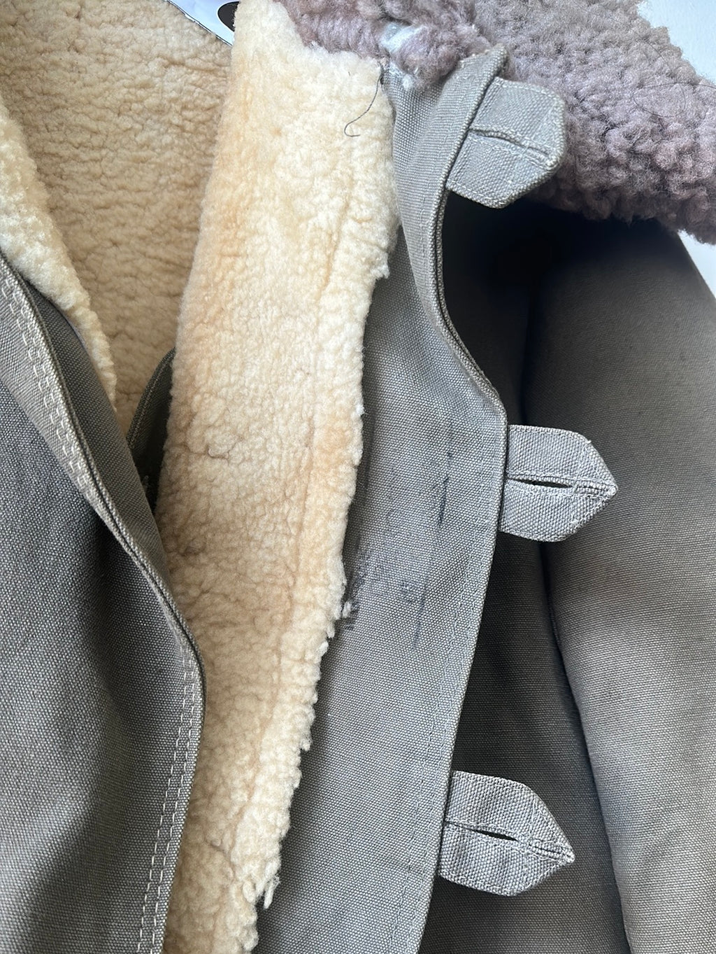 1940s Swedish Military M1909 Shearling Coat