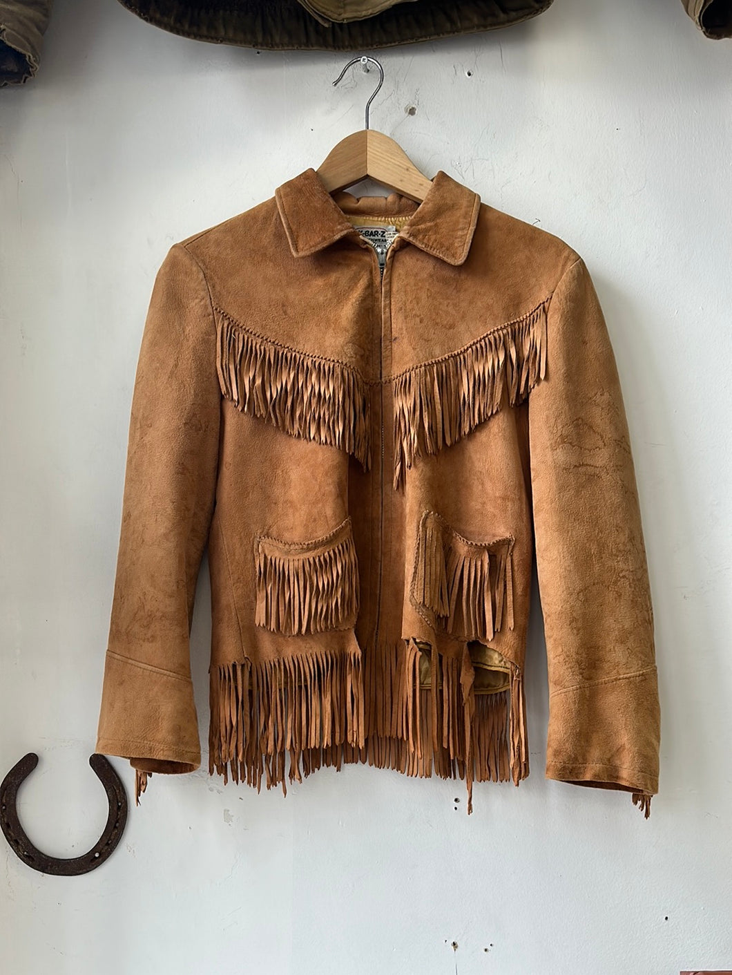 1960s K-Bar-Z Leather Fringe Jacket