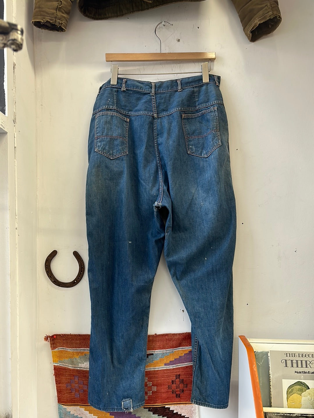 1950s Blue Bell Side Zip Denim